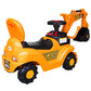 Kids Ride-On JCB Excavator Crane Car With Arm, Digging Bucket, Front Loader Movement, Sound And Music Toy