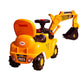 Kids Ride-On JCB Excavator Crane Car With Arm, Digging Bucket, Front Loader Movement, Sound And Music Toy