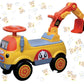 Durable Children’s Ride-On Excavator Construction Truck Toy With Movable JCB Digger Bucket For Outdoor Playtime